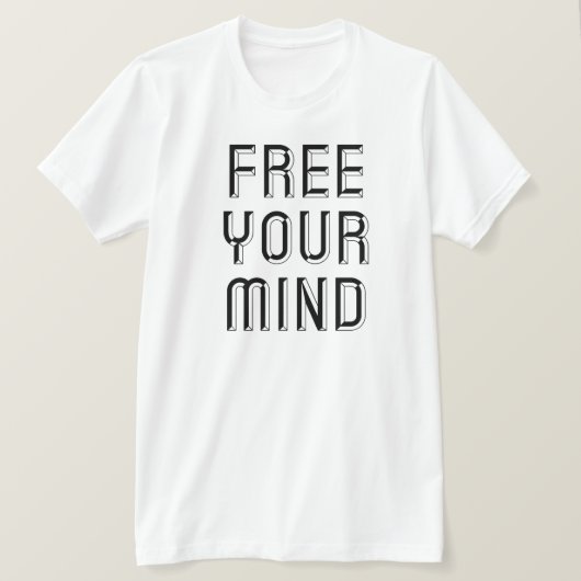 心を自由にする Tシャツ (デザイン正面)