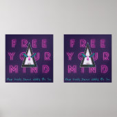 心を自由に動かすフラミンゴのインスピスポポスター (正面)