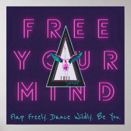 心を自由に動かすフラミンゴのインスピスポポスター ポスター