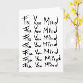 心を解放しろ！やる気を起こさせる書引用文 カード (黄色い花)