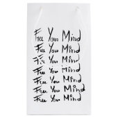 心を解放しろ！やる気を起こさせる書引用文 スモールペーパーバッグ (裏面)