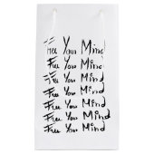 心を解放しろ！やる気を起こさせる書引用文 スモールペーパーバッグ (正面)