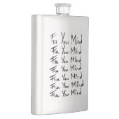 心を解放しろ!やる気を起こさせる書引用文 フラスク (右)