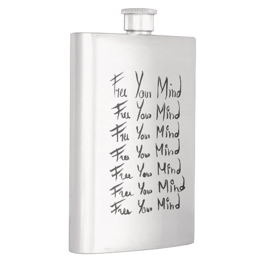 心を解放しろ!やる気を起こさせる書引用文 フラスク (右)