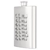 心を解放しろ!やる気を起こさせる書引用文 フラスク (左)