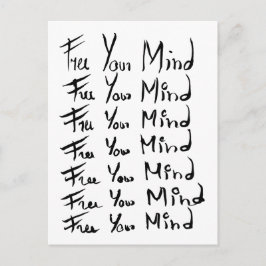 心を解放しろ！やる気を起こさせる書引用文 ポストカード
