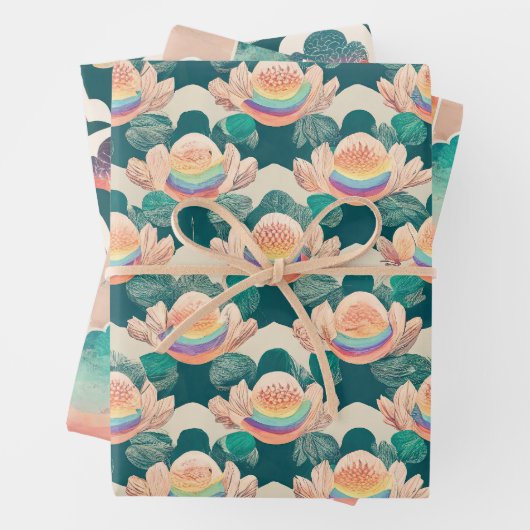 心を込めた瞬間メンタルヘルスの包み紙 ラッピングペーパーシート (インサイチュ)