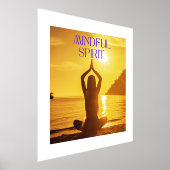 心を込めた精神 箔ポスター (レイダウン)