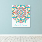 心を込めた芸術の瞬間に生きる キャンバスプリント (インサイチュ (ウッドフロア))