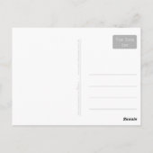 心を込めた青い温室の植物の女の読子の ポストカード (裏面)