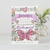 心を込めてお願い！私の結婚式の花嫁の介添え人になって 招待状 (スタンド正面)