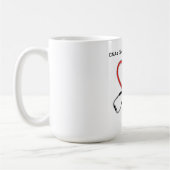 心を込めてケアする看護補助者のマグカップ コーヒーマグカップ (左)