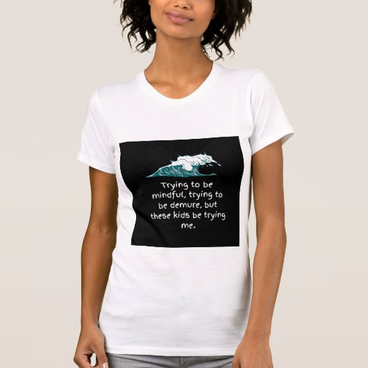 心を込めてシャツを着る Tシャツ (正面)