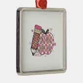 心を込めて教える先生 メタルオーナメント (右)