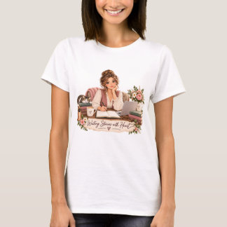 心を込めて物語を書くライターTシャツ Tシャツ