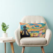 心を込めて瞑想ヨガアート枕 ランバークッション (椅子)