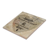 心を込めて笑う引用文 タイル (側面)