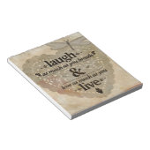 心を込めて笑う引用文 ノートパッド (アングル)