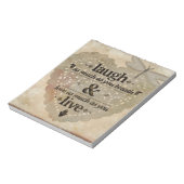 心を込めて笑う引用文 ノートパッド (回転)