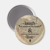 心を込めて笑う引用文 マグネット (正面/裏面)