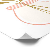 心を込めて花瓶に花を入れる ポスター (角)