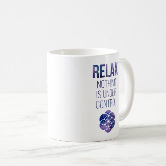 心を込めリラックスた仏像引用文 コーヒーマグカップ (正面右)