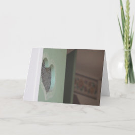 「心を開いて入ってください」回復おめでとうカード カード