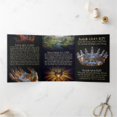 心を開き、主なる神を求めるKJV三折カード 三つ折りカード (内部)