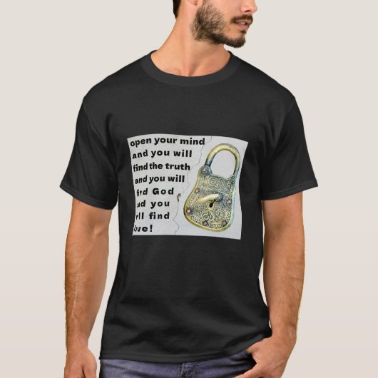 心を開く(暗い) Tシャツ (正面)