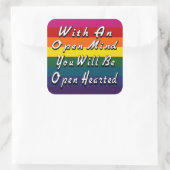 心を開けば心が開ける スクエアシール (バッグ)