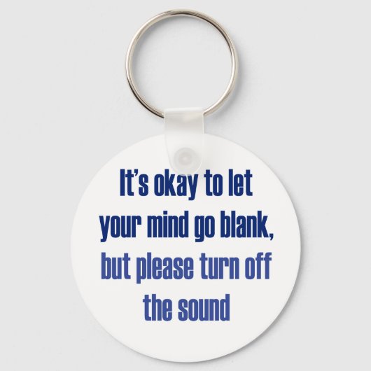 心を離して大丈夫空白の キーホルダー (正面)