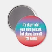 心を離して大丈夫空白の マグネット (正面/裏面)