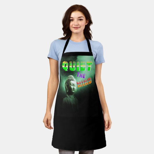 心を静める エプロン (着用した状態)