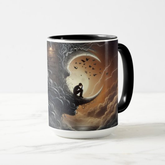 心を静める マグカップ (正面右)