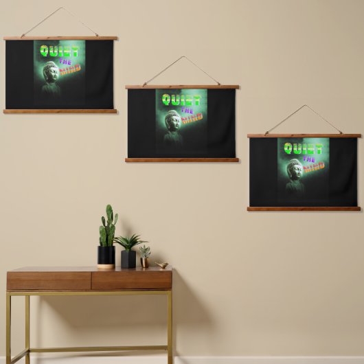 心を静める 吊り下げ型タペストリー (非対称)