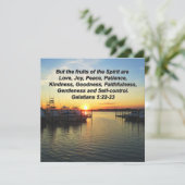 心を高めるサンセット フルーツ・オブ・ザ・スピリット デザイン 招待状 (スタンド正面)