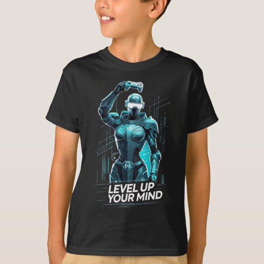 心を高めるAIゲーマー Tシャツ (正面)