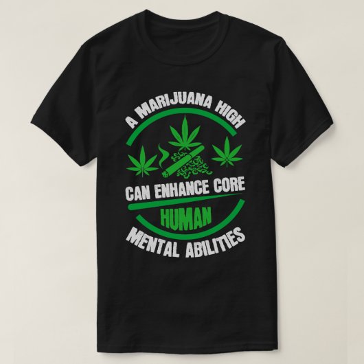 心を高めるMarijuanasのメンタルアビルへの影響 Tシャツ (デザイン正面)
