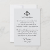 心エレガントからの感謝の家族 サンキューカード (正面)