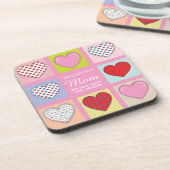 心エレガントのこもった母の日デザイン コースター (左側)
