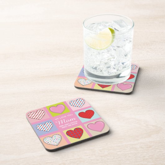 心エレガントのこもった母の日デザイン コースター (右側)