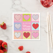 心エレガントのこもった母の日デザイン スタンダードカクテルナプキン (インサイチュ)