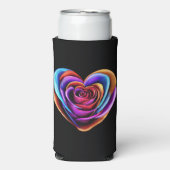 心カラフル形バラ – バレンタインデー スリム缶クーラー (Seltzer正面)