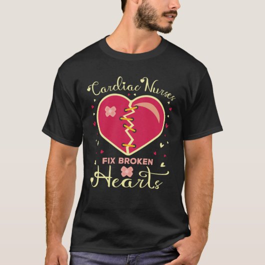 心ナースバレンタインICU CVICU心臓科カルディ Tシャツ (正面)