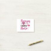 心ナースフラミンゴナース週間の感謝 ポストイット (デスク上)