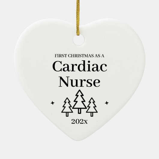 心ナース初めてのクリスマス セラミックオーナメント (裏面)