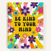 心パーソナライズされたに優しくせよフローラ ノートブック (正面)