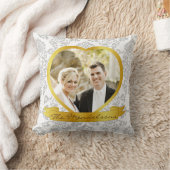 心パーソナライズされた形写真 クッション (ブランケット)