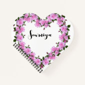 心パーソナライズされた形 ノートブック (正面)