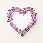 心パーソナライズされた形 ノートブック (裏面)